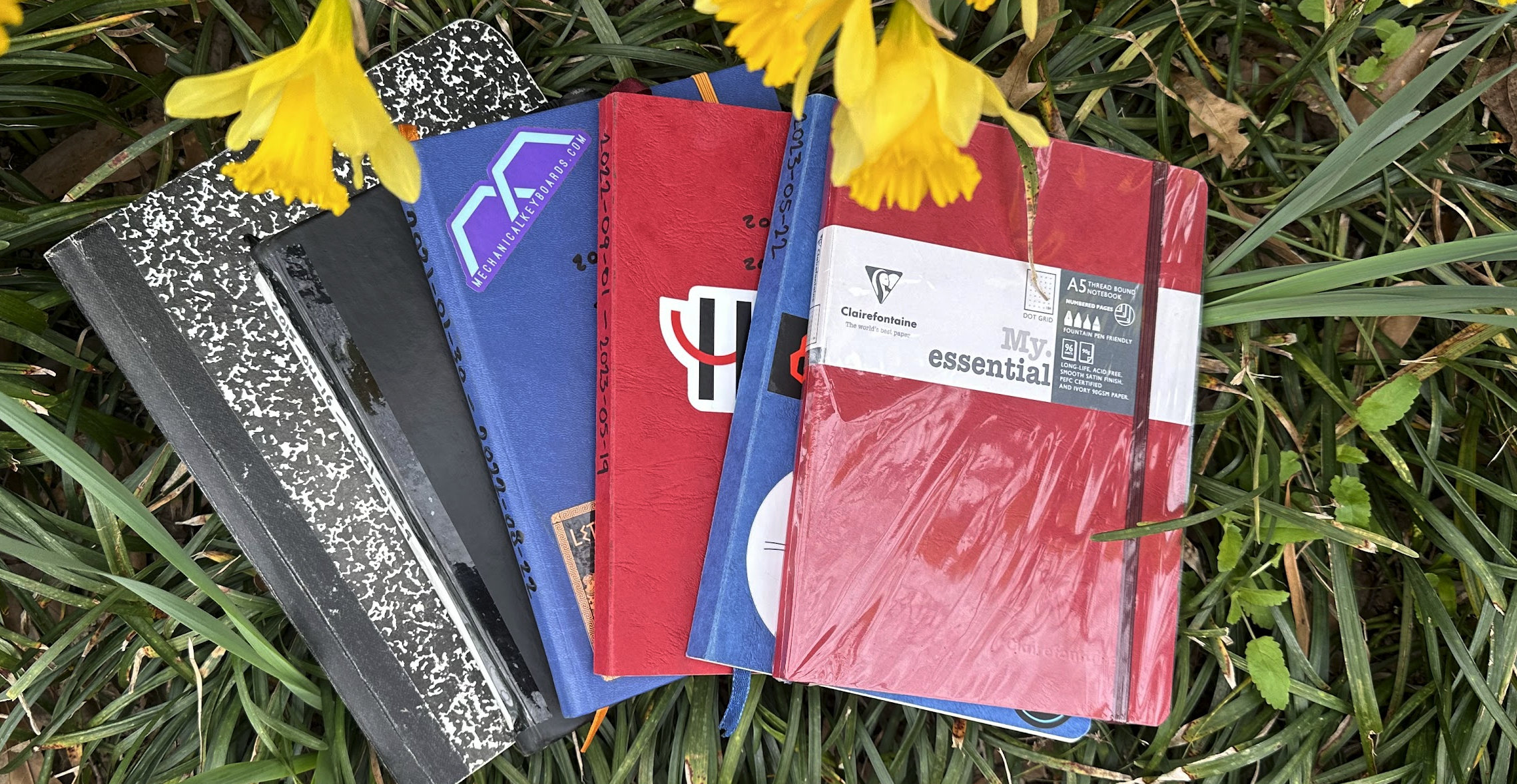 A bunch of notebooks